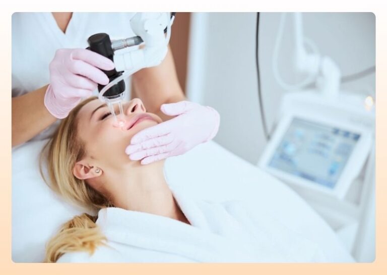Before and after results of CO2 fractional laser treatment in Dubai for skin resurfacing