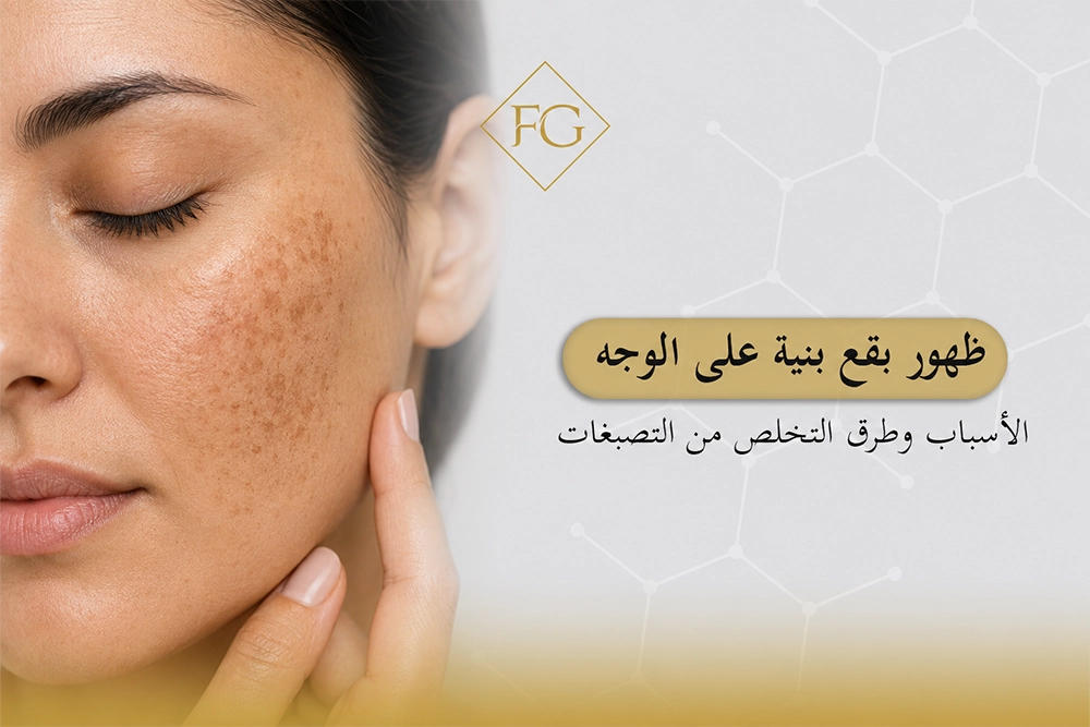 ظهور بقع بنية على الوجه